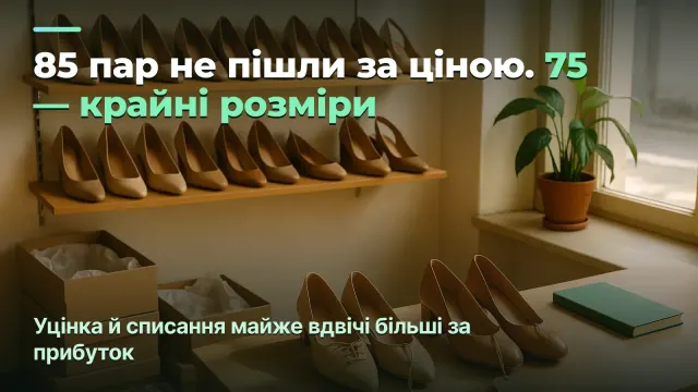 Магазин взуття: уцінка, закладена ще в замовленні