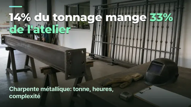 Métallerie : 14% du tonnage mange 33% de l'atelier