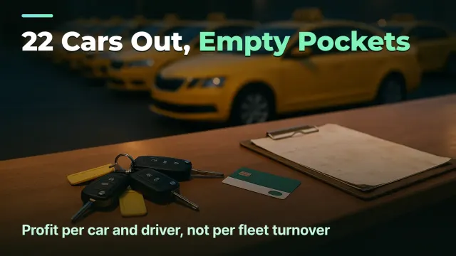 Taxi Fleet: Profit Per Car and Per Driver, Not Per Turnover