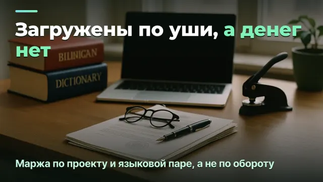 Бюро переводов: маржа по проекту, языковой паре и клиенту