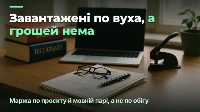 Бюро перекладів: маржа по проєкту, мовній парі й клієнту