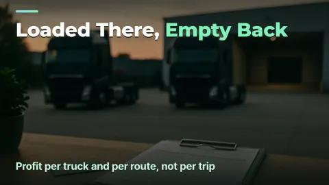 Trucking Profit: Per Truck and Per Route, Not Per Trip