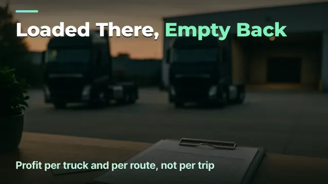 Trucking Profit: Per Truck and Per Route, Not Per Trip
