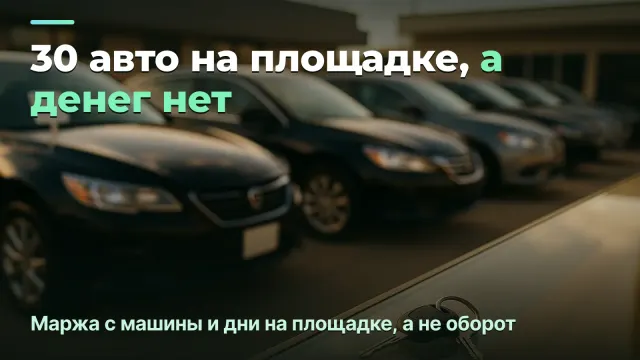 Автосалон подержанных авто: маржа с машины и скорость оборота денег