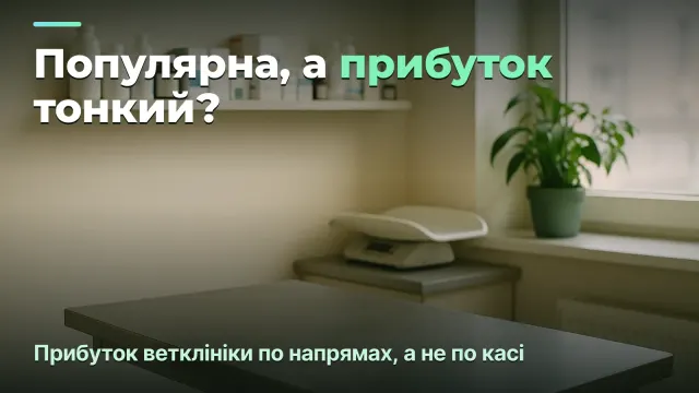 Чому популярна ветклініка заробляє мало: прибуток по напрямах, а не по касі