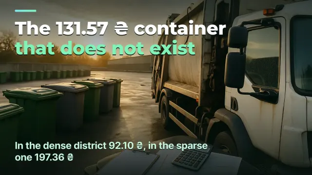Waste collection: one district feeds, the other eats