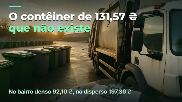Coleta de lixo: um bairro alimenta, o outro devora