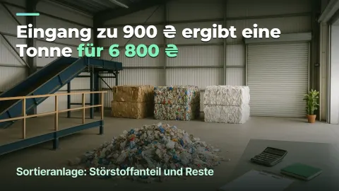 Sortieranlage: günstiger Rohstoff kostet mehr