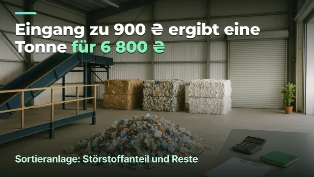 Sortieranlage: günstiger Rohstoff kostet mehr