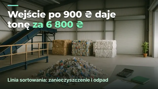 Linia sortowania: tani surowiec kosztuje więcej
