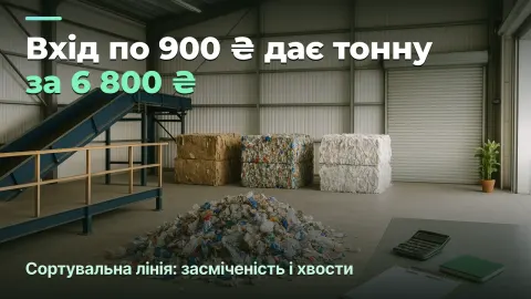 Сортувальна лінія: дешева сировина дорожча