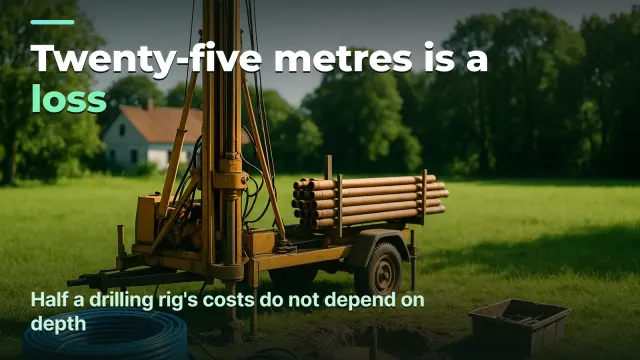 Water-well drilling: profit per well, not per metre