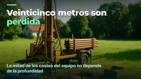 Perforación de pozos: beneficio por pozo, no por metro