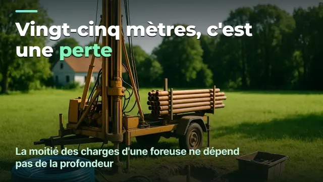 Forage de puits : le profit par puits, pas par mètre