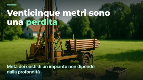 Perforazione di pozzi: utile per pozzo, non per metro