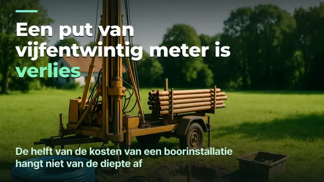 Putboren: winst per put, niet per meter