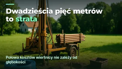 Wiercenie studni: zysk ze studni, a nie z metra