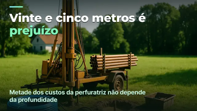 Perfuração de poços: lucro por poço, não por metro