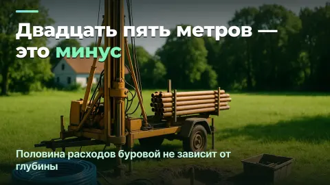Бурение скважин: прибыль со скважины, а не с метра