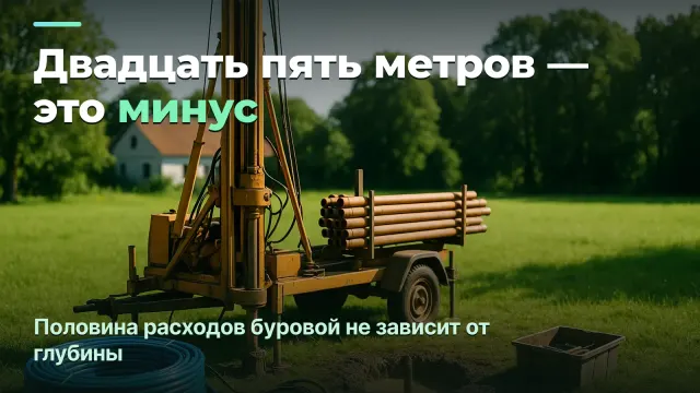 Бурение скважин: прибыль со скважины, а не с метра