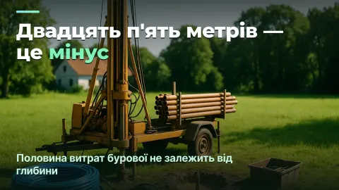 Буріння свердловин: прибуток зі свердловини, а не з метра