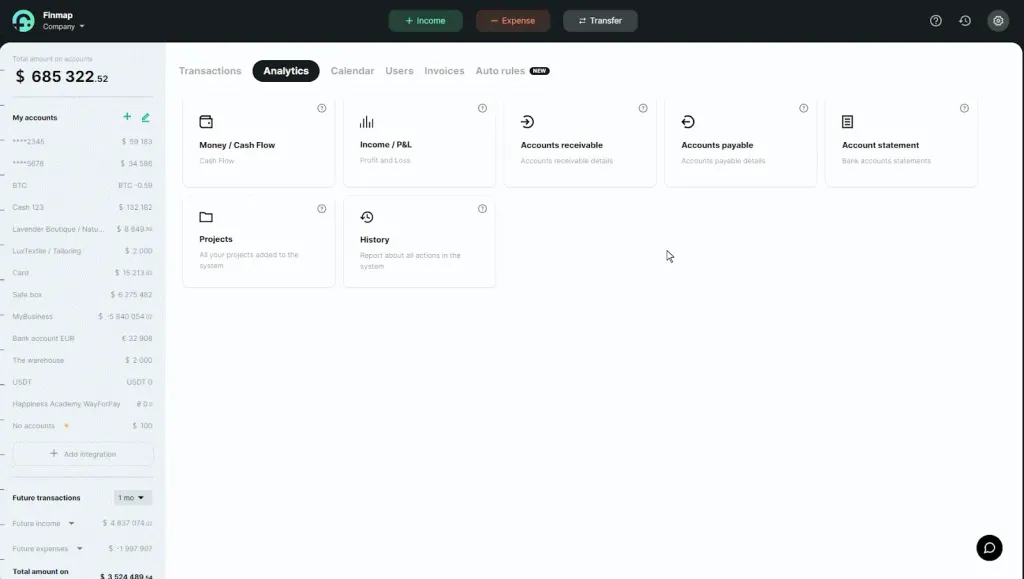Categories in Finmap