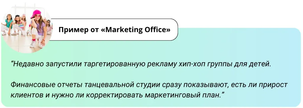 Пример от Marketing Office