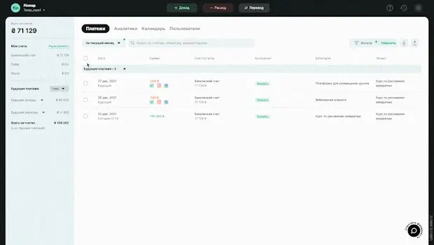 Демонстрация работы сервиса