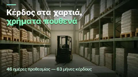 Χονδρική με πίστωση: κέρδος στα χαρτιά, χρήματα πουθενά