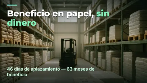 Mayorista con aplazamiento: beneficio en papel, sin dinero