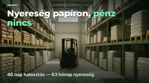 Nagykereskedés halasztással: nyereség papíron, pénz nincs