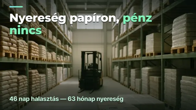 Nagykereskedés halasztással: nyereség papíron, pénz nincs