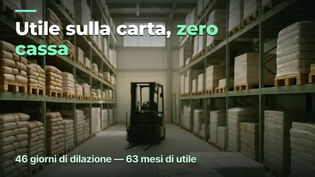 Ingrosso a credito: utile sulla carta, zero cassa