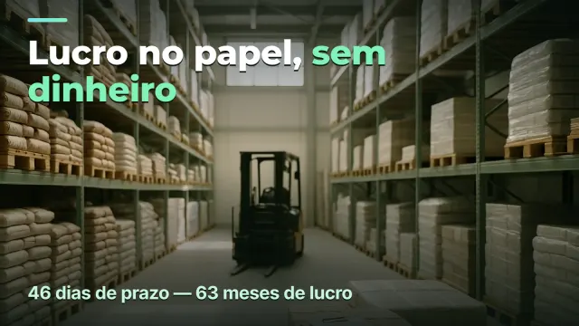 Atacado a prazo: lucro no papel, sem dinheiro