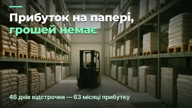 Опт із відстрочкою: прибуток на папері, грошей немає