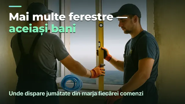 Montaj tâmplărie: profitul pe comandă, nu pe metru pătrat