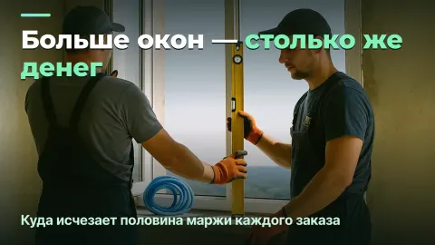 Монтаж окон: прибыль с заказа, а не с квадратного метра