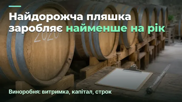 Виноробня: маржа на пляшку і маржа на рік