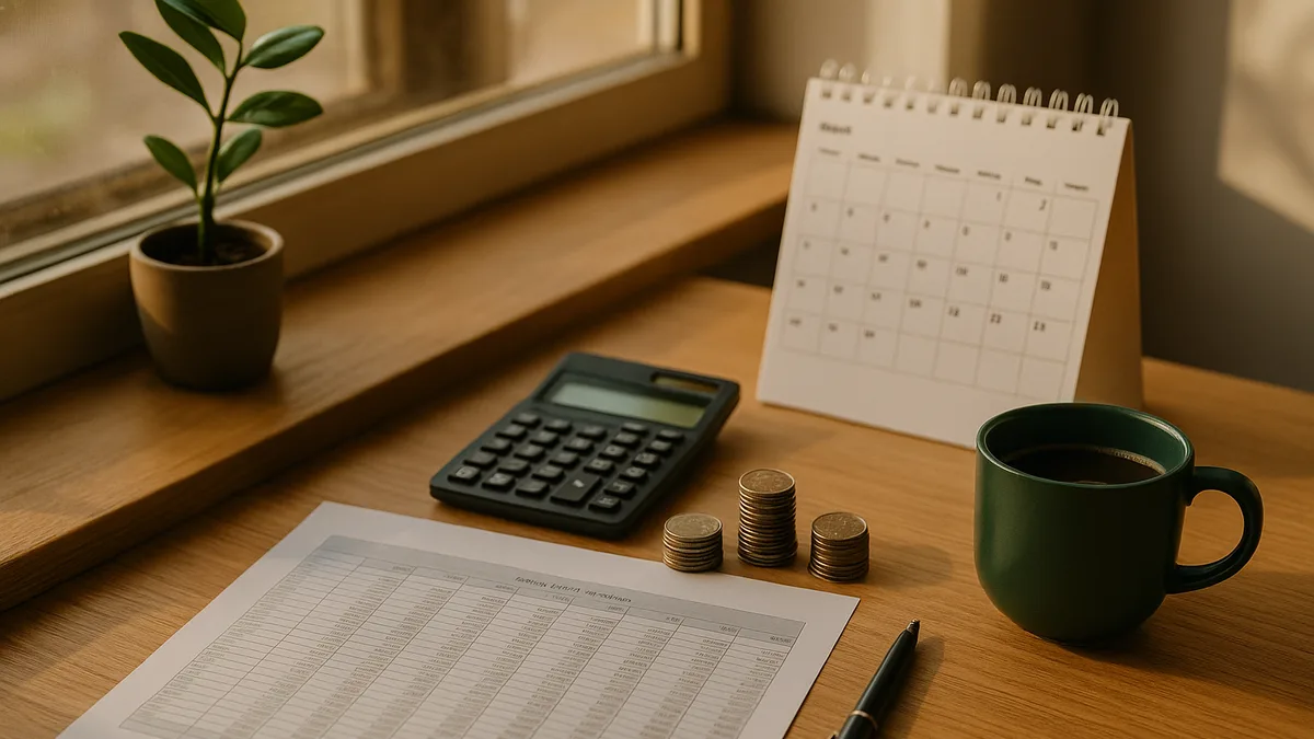 13-Week Rolling Cash Flow Forecast Template